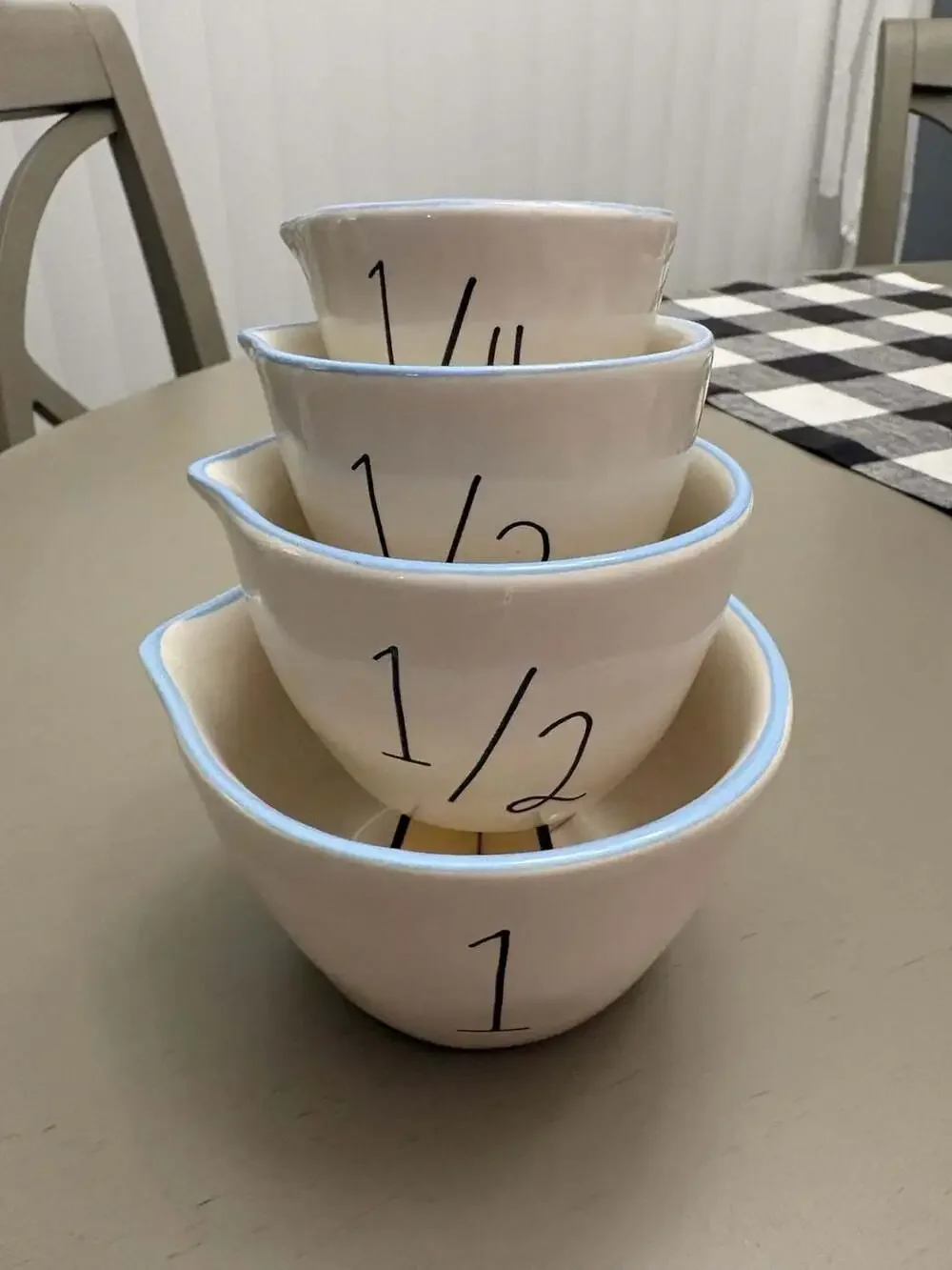 Rae Dunn Disney Princess Cinderella Ceramic Measuring Cups
